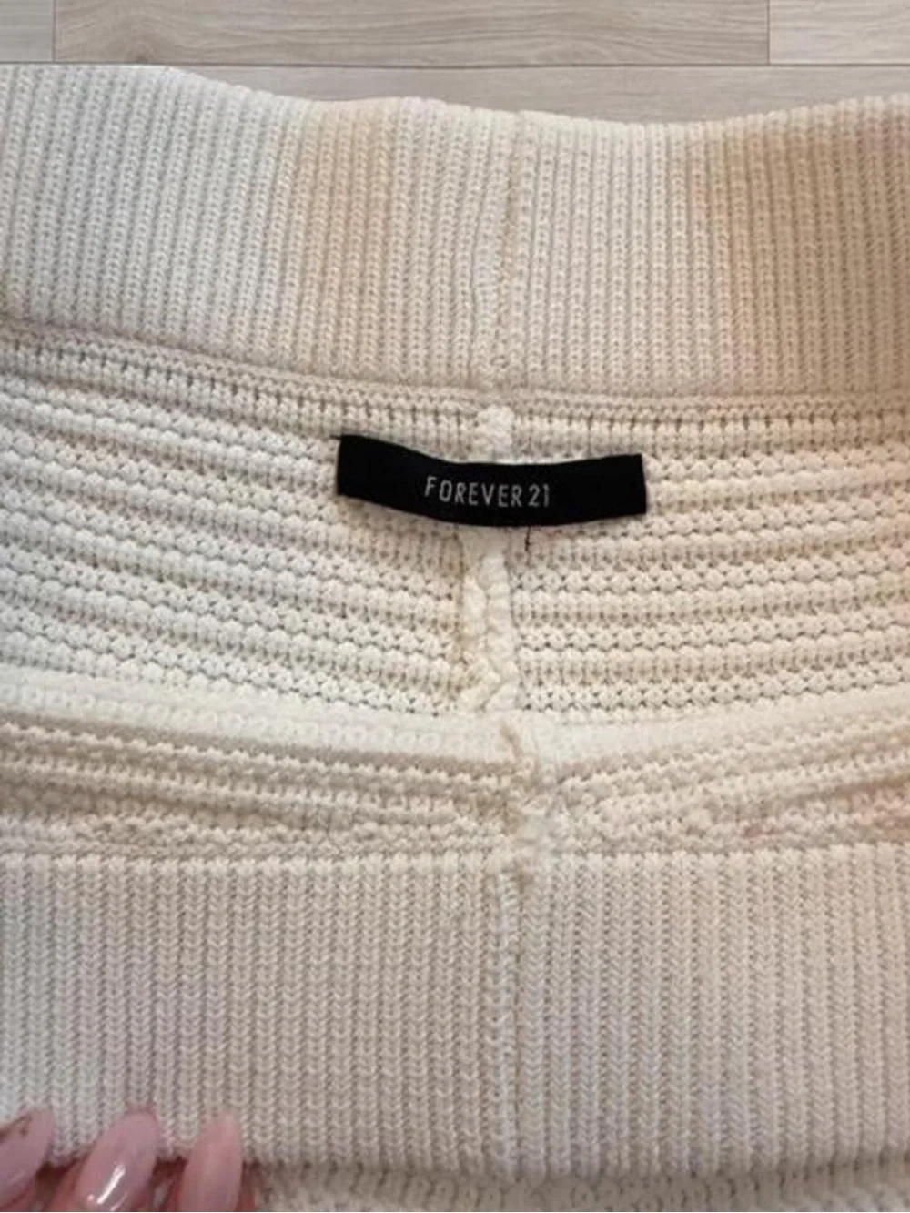Forever 21 White Knit Shorts